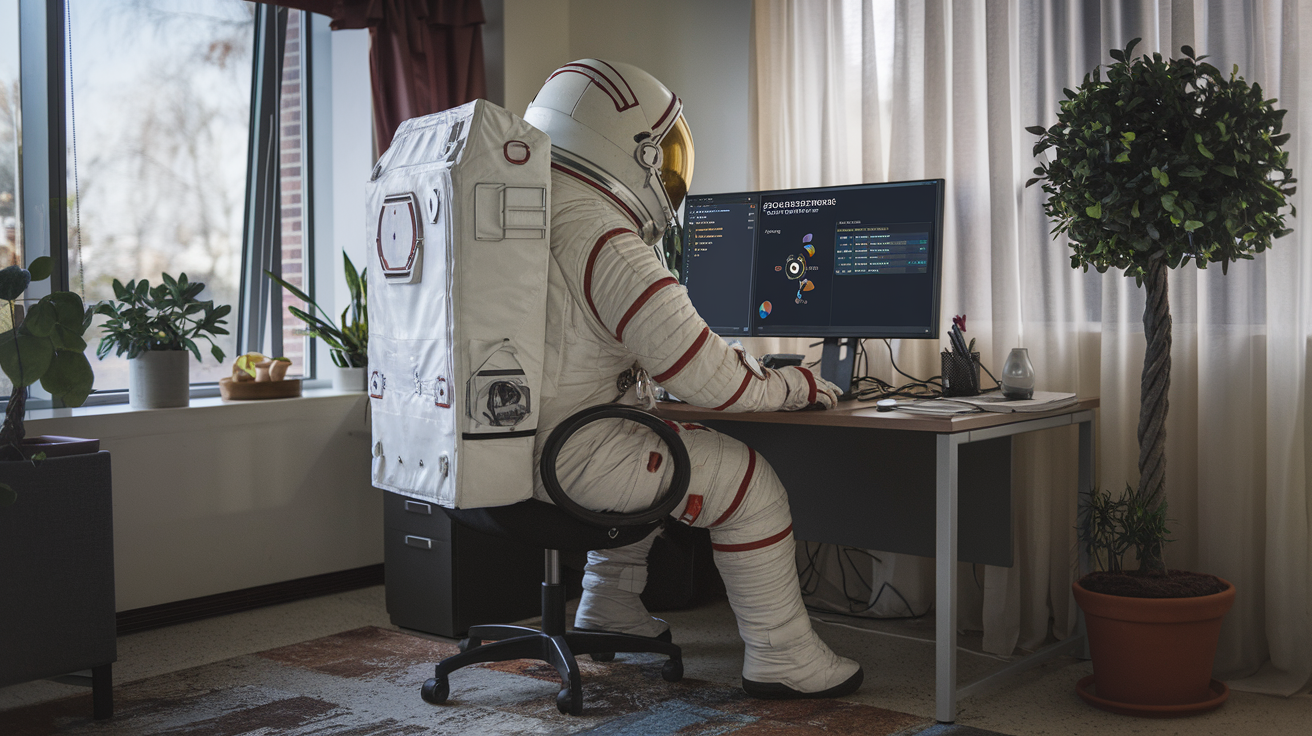 astronaut doing chaos engineering with devops